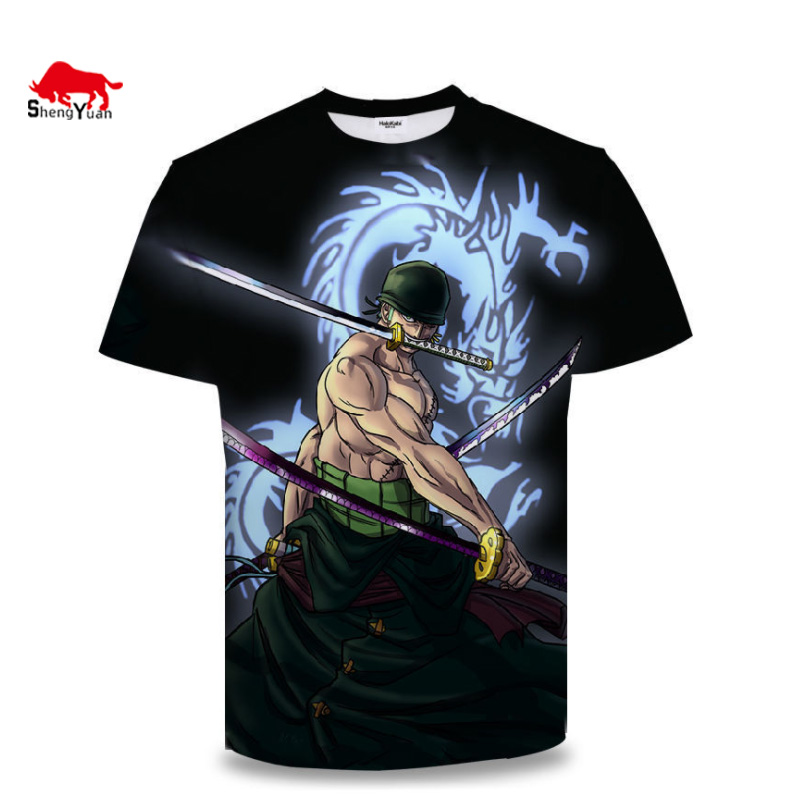 One Piece Anime T Shirt - Men's Cotton Short Sleeve