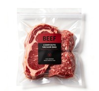Sacs en nylon pour aliments avec impression en gravure, résistants à l'humidité, pour le bœuf, la viande, les fruits, les fruits de mer, pour la mise sous vide