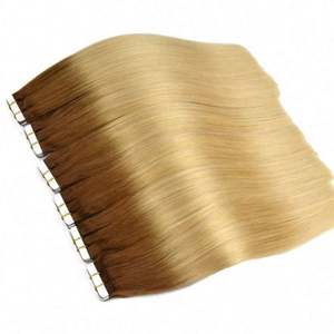 Extensiones de Cabello Remy Ruso con Cinta Adhesiva, Ombre, 100% Cabello Humano, Doble Trama, Alta Calidad - Product Image 1