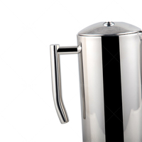 Cafetière à piston double paroi en acier inoxydable Tenrey, portable, résistante à la chaleur, pour le camping
