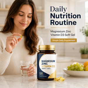 Capsules de Vitamine D3 K2 Premium pour la Santé, 100 000 UI/g, Calcium, Magnésium, Zinc, Soutien des Os et des Articulations, Amélioration de la Densité Osseuse - Product Image 2