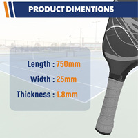 Overgrips para Raquetas de Pickleball, Bádminton y Tenis; Cintas Antideslizantes para Cañas de Pescar; Cintas Transpirables para Agarre de Manijas de Entrenamiento