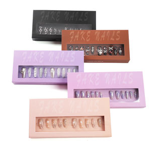 Caja de papel de envío de clavos a presión vacía personalizada al por mayor con ventana materiales reciclados Manejo de Impresión de bronceado portátil - Product Image 2