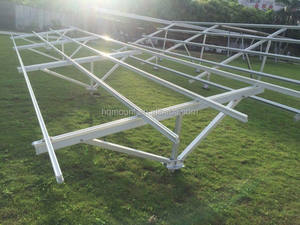 Support de panneau solaire au sol en alliage d'aluminium pré-assemblé, résistant aux intempéries, système de montage, garantie 12 ans, 60M/S - Product Image 2