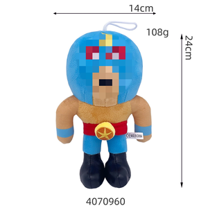 Peluche Orso Selvaggio Chaos, Giocattolo Morbido Blu Ricamato, Misure Personalizzate, Decorazione per la Stanza, Regalo di Natale per Fan - Product Image 5