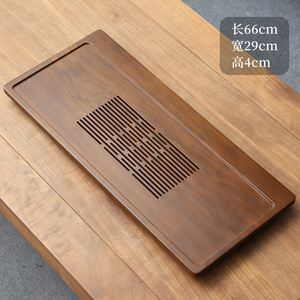Japanese-style solid wood tea tray, home tea <b>table</b>, dry brewing station, modern minimalist Kung Fu tea set, water <b>storage</b> tray, - Product Image 3