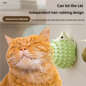 Giocattolo da Masticare per Gatti, Pulisci-Denti, Resistente ai Morsi, Palla di Erba Gatta dal Design Divertente, Accessori per Animali in Plastica - Product Image 3