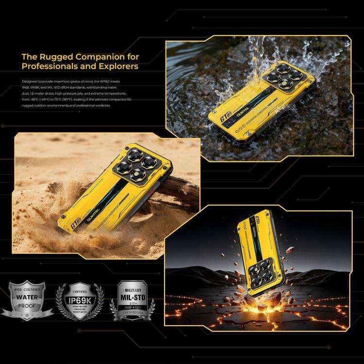 Oukitel WP60 - 8GB+256GB, 108MP Camera, 7.2 Inch Android 15