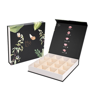 Boîte à dessert à rabat de luxe pour biscuits au <span class=keywords><strong>chocolat</strong></span> et macarons, lamination brillante et gaufrage personnalisés pour l'emballage cadeau - Product Image 2