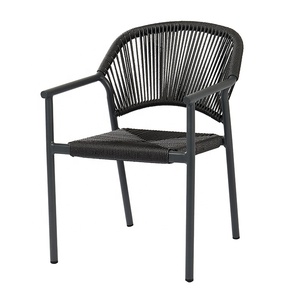 Moderno nero 5 pezzi Patio estensibile Set <span class=keywords><strong>da</strong></span> pranzo mobili <span class=keywords><strong>giardino</strong></span> esterno Rattan tavolo in alluminio e 4 posti sedie - Product Image 2