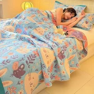 <span class=keywords><strong>Edredón</strong></span> de Gasa de Seis Capas para Aire Acondicionado, Manta de <span class=keywords><strong>Cama</strong></span> Doble, <span class=keywords><strong>Edredón</strong></span> Refrescante de Verano, Estilo <span class=keywords><strong>Nórdico</strong></span> con Patrón Geométrico, para las Cuatro Estaciones - Product Image 2
