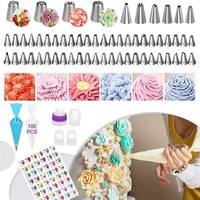Maßgeschneidertes 431-teiliges Backutensilien-Set zum Dekorieren – Spritztüllen, Spatel, Glätter und Spritzbeutel für Kuchen