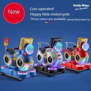 New Coin Electric Coin Happy <b>Little</b> Motorcycle Toy Car MP5 Swing Machine Small Electric Toy Game Machine - Product Image 2
