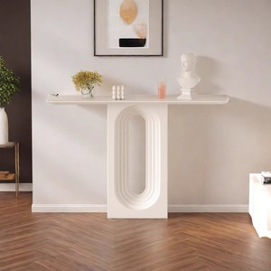 Table d'appoint de luxe en bois clair design étagère de rangement simple meubles de couloir anciens d'<span class=keywords><strong>entrée</strong></span> haut de gamme <span class=keywords><strong>pour</strong></span> villa d'<span class=keywords><strong>entrée</strong></span> centrale - Product Image 3