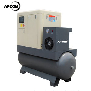 Compresseur d'air à vis 220V, refroidi par air, modèle industriel stationnaire avec réservoir sous pression, compresseur d'air stationnaire tout-en-un - Product Image 2