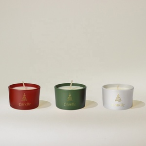 Ensemble de 4 mini bougies parfumées de Noël, bougies chauffe-plat parfumées à l'huile, bougies parfumées de luxe, ensemble cadeau en gros - Product Image 3