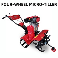 Machine Agricole TX, Mini Motoculteur 5 CV 7 CV, Tracteur de Jardin, Cultivateur à Moteur pour Maison, Essence