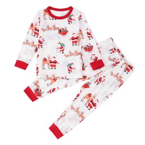 Conjunto de <span class=keywords><strong>Pijamas</strong></span> Navideños Sublimables al por Mayor, 180gsm, Personalizables con Estampado, Manga Larga, para Adultos, Niños, Bebés y Mascotas - Product Image 3