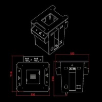 Machine de jeu d'arcade rétro nostalgique à 4 joueurs avec écran LCD personnalisable à pièces de monnaie en plastique pour usage domestique et commercial
