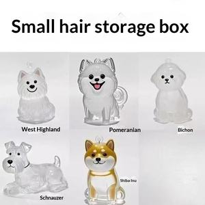 Caja <span class=keywords><strong>de</strong></span> Almacenamiento <span class=keywords><strong>de</strong></span> Pelo Transparente con Diseño <span class=keywords><strong>de</strong></span> Cachorro, Colgante Decorativo <span class=keywords><strong>de</strong></span> Alta Calidad, Llavero Conmemorativo en Cápsula - Product Image 2