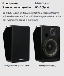 Hệ thống âm thanh vòm 3D rạp hát tại gia 5.1 HD với bộ khuếch đại 480W & loa siêu trầm 10 inch & loa (trước/sau/trung tâm) - Product Image 4