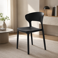 Chaise de salle à manger empilable moderne en polypropylène - Écologique, résistante à l'eau, durable, pour une utilisation en extérieur et en cuisine, pour les hôtels et les restaurants
