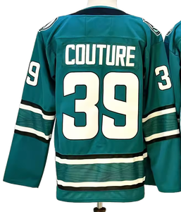 Herren San Jose 71 Macklin Celebrini 9 Logan Couture Großhandel Top-Qualität US-Amerika Genähte Sport-Eishockey-Trikots - Product Image 3