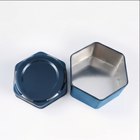 Contenitore Metallico Esagonale Personalizzato con Coperchio Scorrevole, Scatola Vuota in Latta per Cosmetici, Balsamo Labbra, Profumo Solido, Crema, Testato SGS