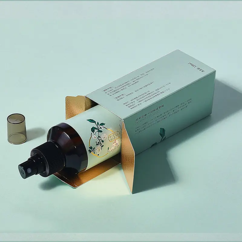 Toptan özelleştirilmiş özel etiket çevre dostu özel 30 Ml Anti yaşlanma Serum şişesi kutu ambalaj kağıt kozmetik ambalaj