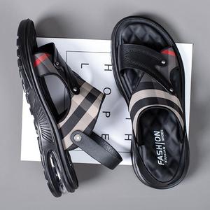 2026 New Thick Platform Men Sandals Open Toe Roman Beach Shoes Plus Size Non Slip Outdoor Casual <b>Summer</b> Footwear - Product Image 3