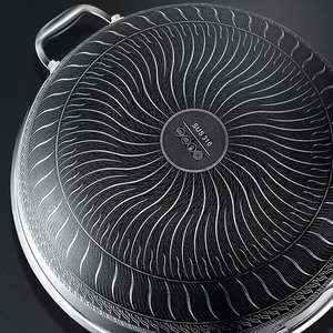 DSFOM-Batterie de cuisine en nid d'abeille en <span class=keywords><strong>acier</strong></span> inoxydable 5103, grande capacité 36 38 40 42cm, <span class=keywords><strong>Wok</strong></span> à deux oreilles 316 - Product Image 3