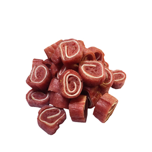 Rohes Fleisch Huhn/Ente Leber/Rindfleisch eingewickelt Leckereien Fabrik Direkt Tiernahrung Fleisch Leckereien für Hunde - Product Image 6