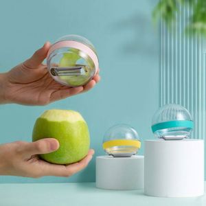 Éplucheur de légumes et fruits avec récipient, pour carottes, oignons, pommes de terre - Product Image 2