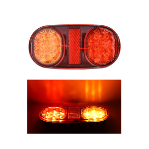 High Quality 12V 24v Parking Turn Signal Lamp 6 Inch Tail 14 LED Oval <strong>Trailer</strong> <strong>Light</strong> Warning <strong>Bulb</strong> for Truck <strong>Boat</strong>