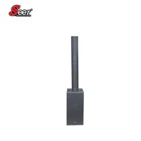 Système audio professionnel Seer CA-4.8, mini colonne passive de 4 pouces, petit système, 2.0 canaux, écran LCD en aluminium, 400W RMS/800W de crête