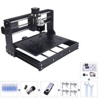 Imprimante 3D CNC 3020 Plus 2-en-1 avec routeur laser GRBL ER11 pour gravure artisanale DIY sur bois, PCB, PVC – Mini graveur