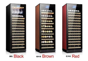 Réfrigérateur à vin vertical autonome à compresseur, refroidisseur à vin monozone avec porte-verres suspendu pour l'affichage des bouteilles de vin - Product Image 4