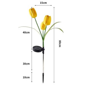 Luce solare esterna a LED tulipano impermeabile IP67 decorazione del <span class=keywords><strong>giardino</strong></span> con Villa inserita luce per Villa e <span class=keywords><strong>giardino</strong></span> - Product Image 6