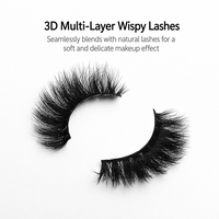 Viral 20 paires de faux cils en vison synthétique, à volume spectaculaire, multi-couches, à pointes, en bande complète, vente en gros