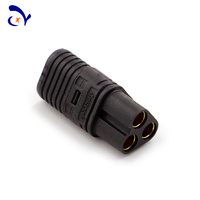 Connecteurs originaux AMASS MT60 Connecteur de balle 3 pôles 3.5mm Gaine antidérapante plaquée or Prise Lipo de batterie RC pour alimentation en laiton