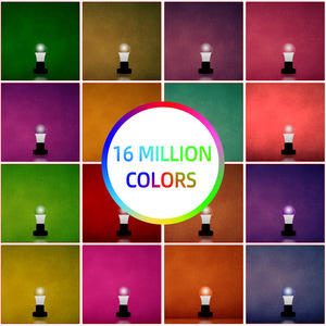 Thông Minh LED <span class=keywords><strong>Bluetooth</strong></span> Ánh Sáng Rgbcw Năm Kênh Đầy Màu Sắc Mờ Màu Điều Khiển Bằng Giọng Nói Điện Thoại Di Động Bóng Đèn - Product Image 3