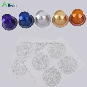 कस्टम स्टीकर एल्यूमीनियम पन्नी खाली कॉफी कैप्सूल के साथ स्टीकर एल्यूमीनियम खाली कॉफी कैप्सूल कंटेनर - Product Image 2