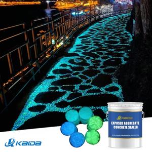 Piedra luminosa que brilla, resina epoxi, grava lavada, resina, agregado expuesto, pintura de piedra lavada de hormigón - Product Image 1