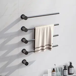 Bathroom Intelligent Constant Temperature Electric Towel Rod Drying Heater Hotel Wall Mounted Disinfection Electric Towel Rack
