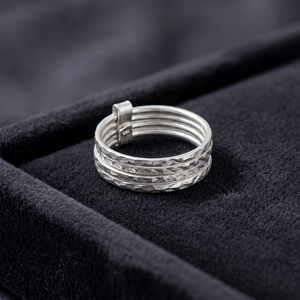 925 <b>Sterling</b> <b>Silver</b> Handmade Solid <b>Silver</b> Wide Band <b>Adjustable</b> Thumb <b>Ring</b> Bezel Setting Bohemian Style Statement Jewelry - Product Image 3
