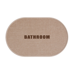 Alfombra de Baño Ovalada de Fibra de Poliéster Antideslizante Absorbente de Secado Rápido para Uso Doméstico - Product Image 3