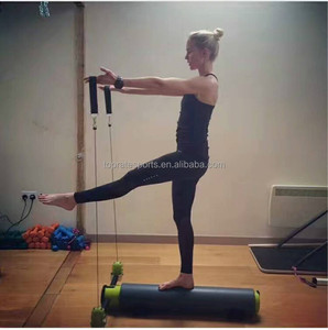 Rodillo de Pilates 3 <span class=keywords><strong>en</strong></span> 1, Mini Reformer con Almacenamiento Integrado, Portátil, para <span class=keywords><strong>Yoga</strong></span> <span class=keywords><strong>en</strong></span> Casa, Corrección de Columna, Postparto, Estudio de Pilates - Product Image 4