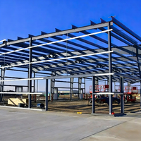 Almacén de Estructura de Acero de Gran Envergadura Personalizado, Taller Industrial de Dos Pisos, Edificio de Almacenamiento Prefabricado de Alta Resistencia