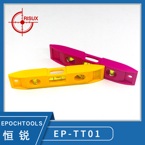 Mini nivelador de 6 pulgadas con burbuja para proyectos de bricolaje, nivel de burbuja portátil en colores amarillo y rosa - Product Image 4