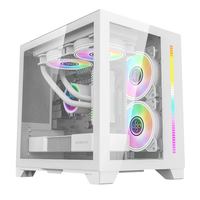 Nouveau Style de boîtier de PC de jeu AXT/ITX/micro-atx avec ventilateurs ARGB 5V pour étuis d'ordinateur de jeu